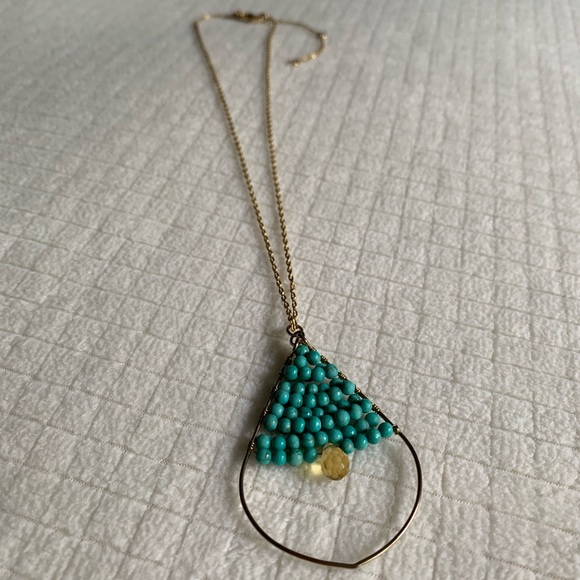 Stella & Dot Jewelry - Stella & Dot turquoise teardrop necklace